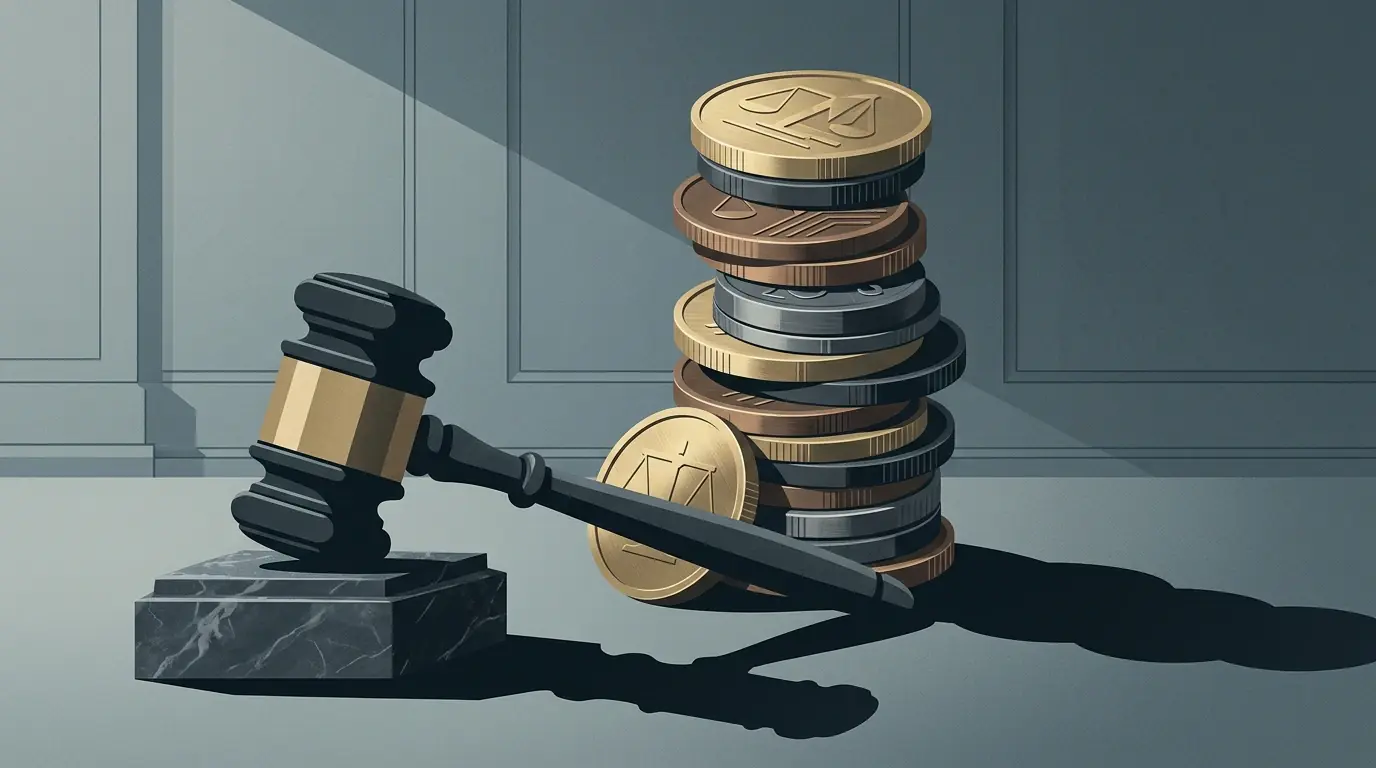 Conceptuele illustratie van toezicht en recordboetes door de Kansspelautoriteit